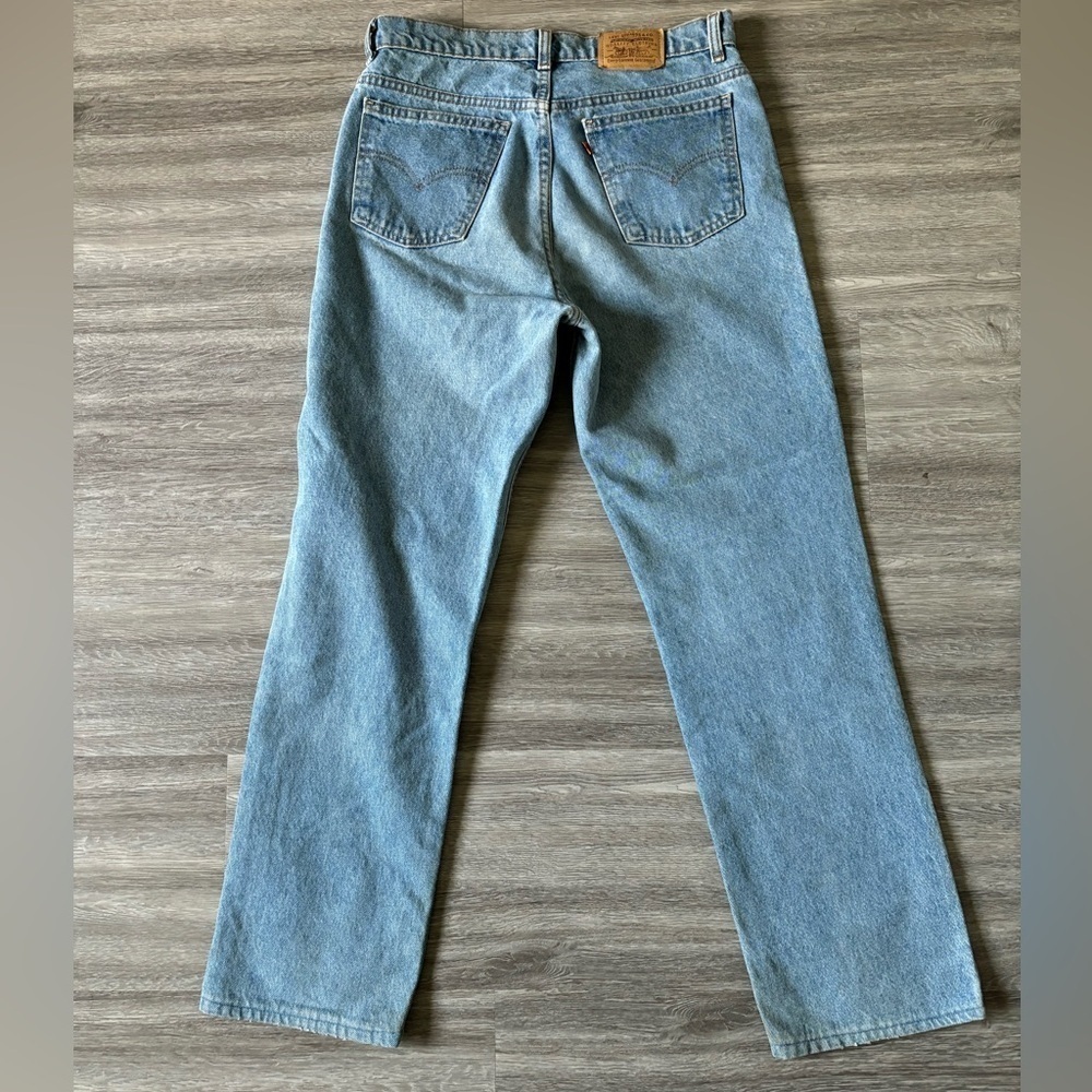 Vintage Levi's High Rise Straight Leg Orange Tab Jeans - Size 34